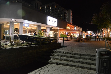 Restaurant row leading to the Promenade